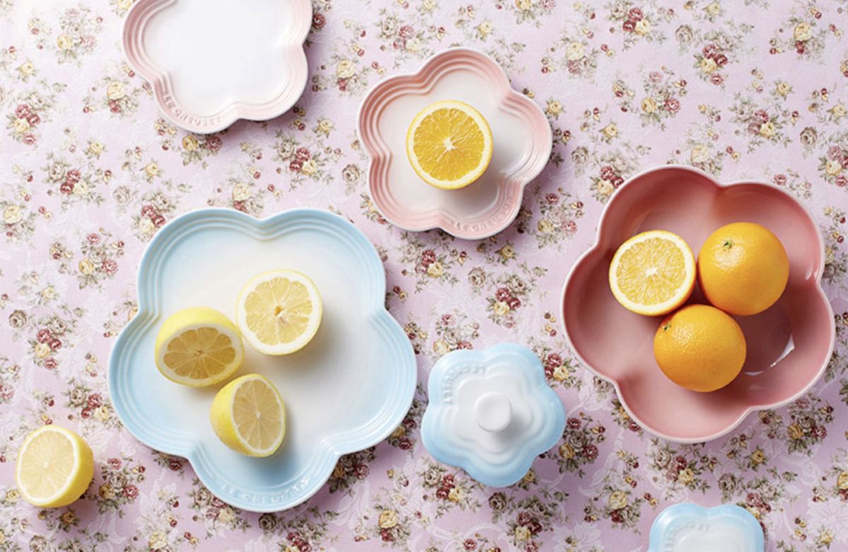 소르베 플라워 접시