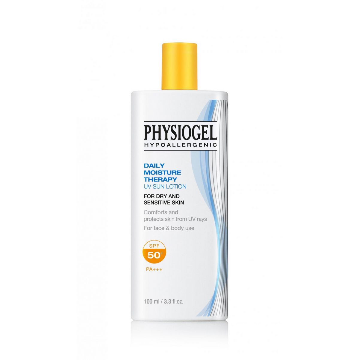 피지오겔 데일리 모이스처 테라피 UV 선 로션 SPF50+ PA+++: 40%가 수분인 흔들어 쓰는 액상, 얼굴, 몸에 모두 쓸 수 있으며 미백, 주름 개선, 자외선 차단 3중 기능성 제품, 유기 필터 100mL 3만5천원.