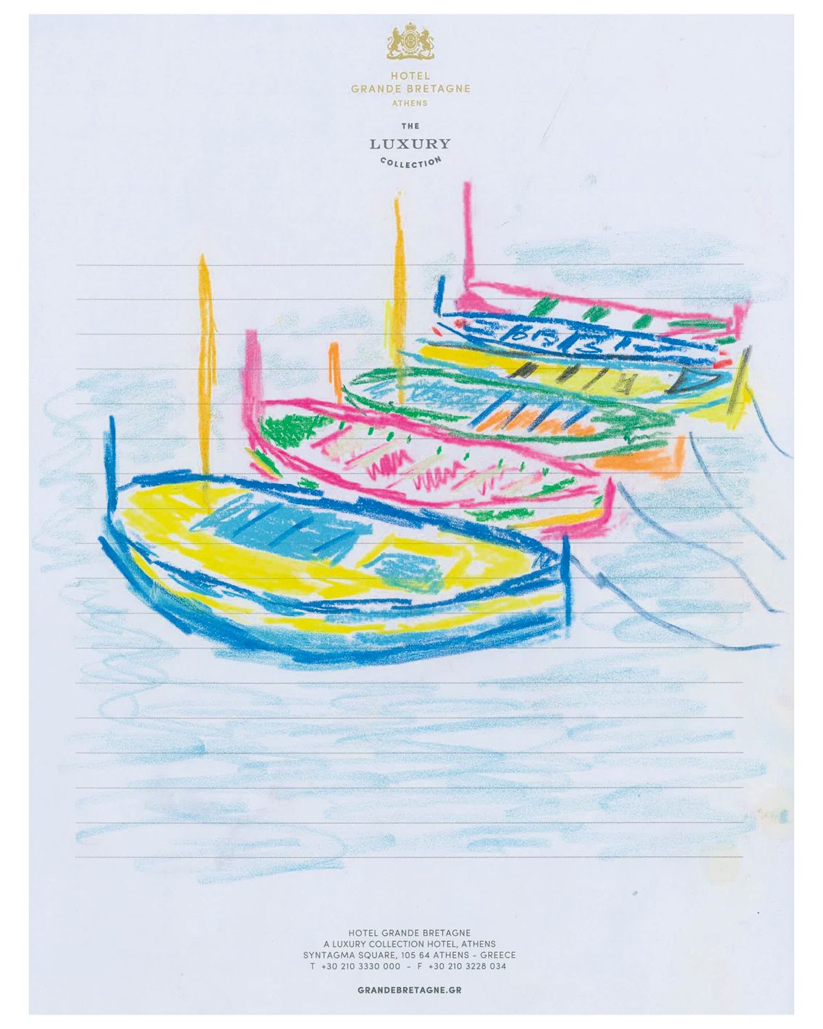 ‘Boats in the Harbor, Corfu’(2022).