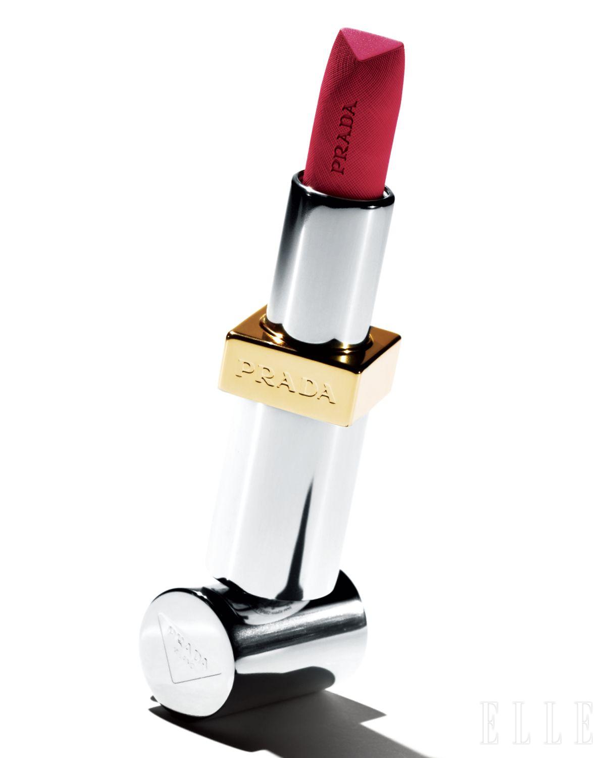 모노크롬 하이퍼 매트 립스틱 P58, 6만원대, Prada Beauty.