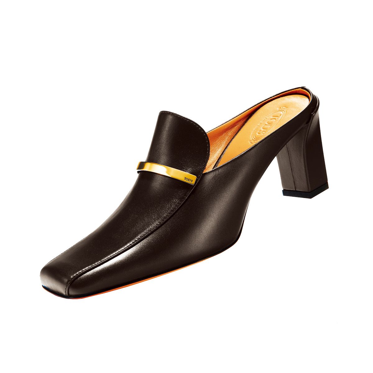 스퀘어 토 디자인의 레더 뮬은 1백30만원대, Tod’s.