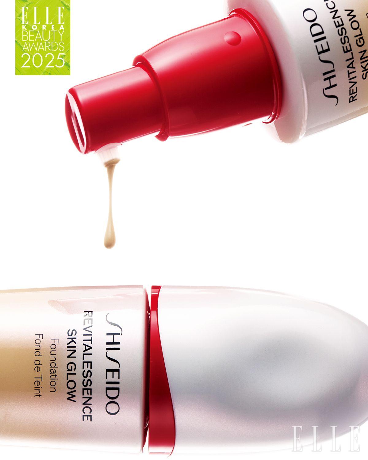 리바이탈에센스 스킨 글로우 파운데이션, 30ml 8만5천원대, Shiseido.