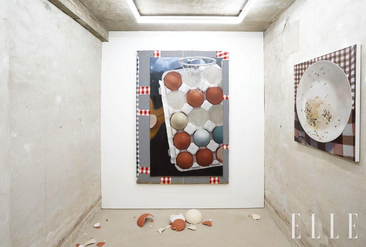 상히읗에서 열린 이지수 개인전 <Doorstep> 전시 전경.