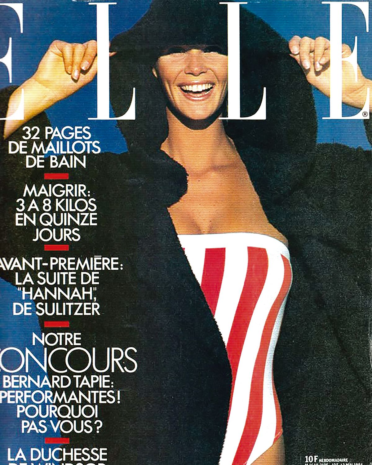 ‘몸’을 주제로 질 벤시몽이 촬영한 모델 엘 맥퍼슨의 화보가 1986년 5월 12일에 발행된 <엘르> 프랑스 커버를 장식했다. 