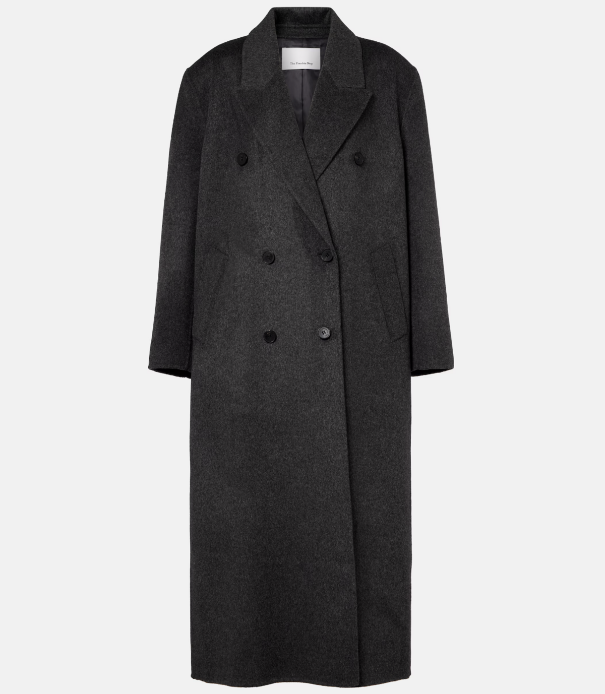 Gaia 더블 브레스티드 울 블렌드 코트