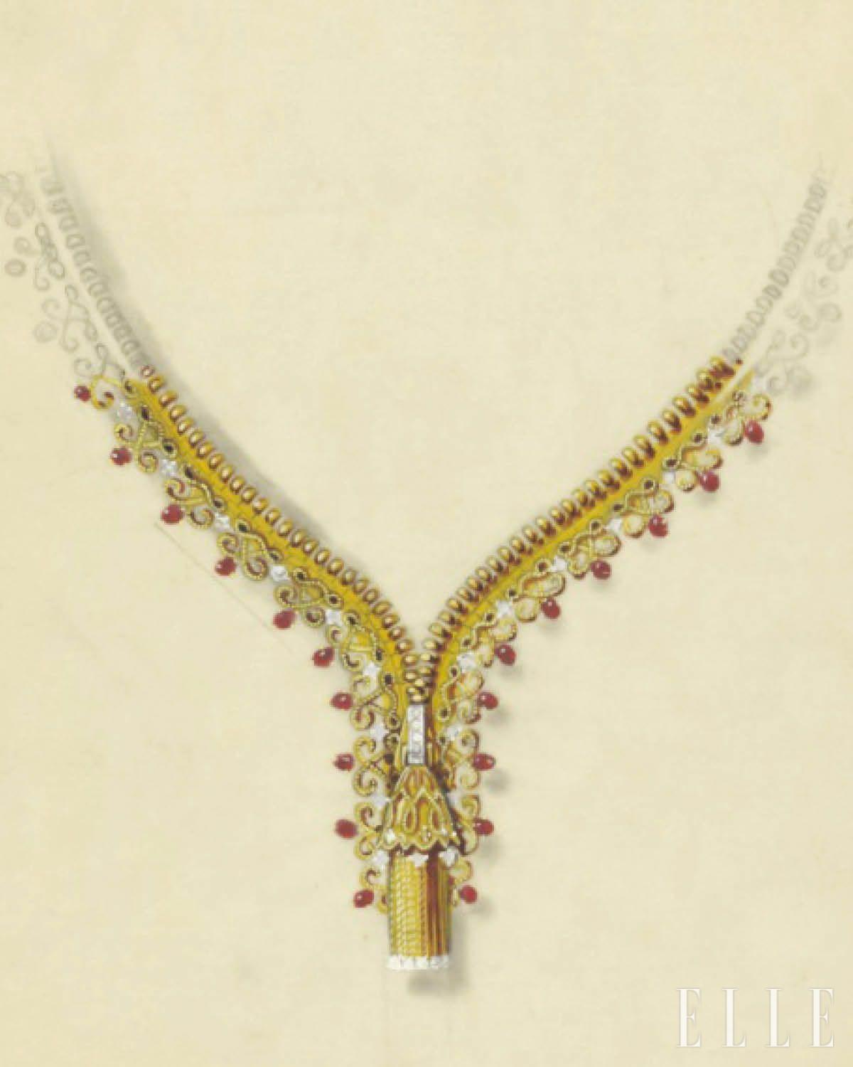 창의성과 탁월한 기술력을 상징하는 지프 네크리스의 디자인. 