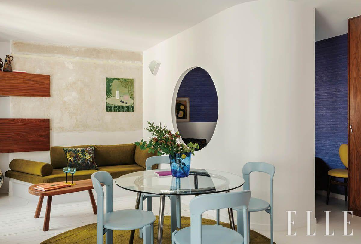 둥근 곡선에 안긴 집. 