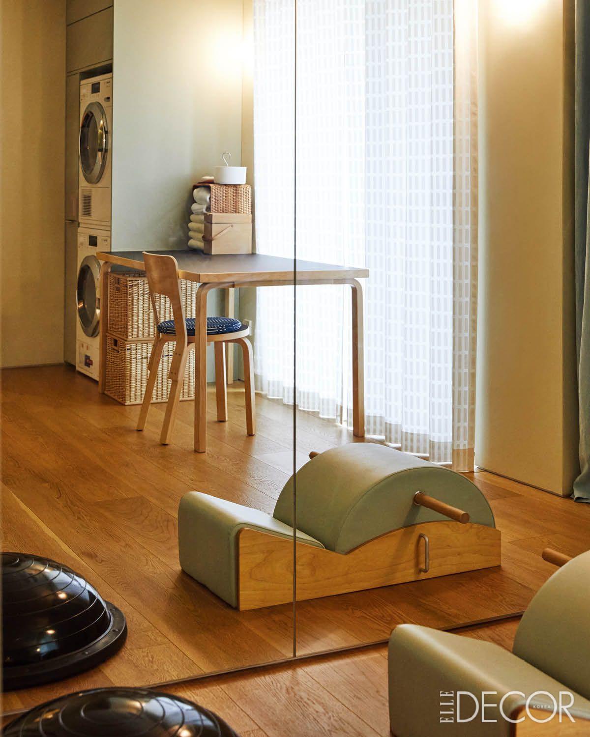 세탁실 한 켠에 있는 명상 공간.