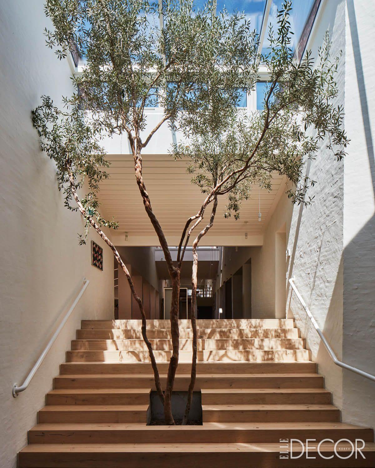 본사 입구 공간은 디자이너 세빌 피치가 자연과 빛, 패브릭이 균형을 이루도록 디자인했다. 