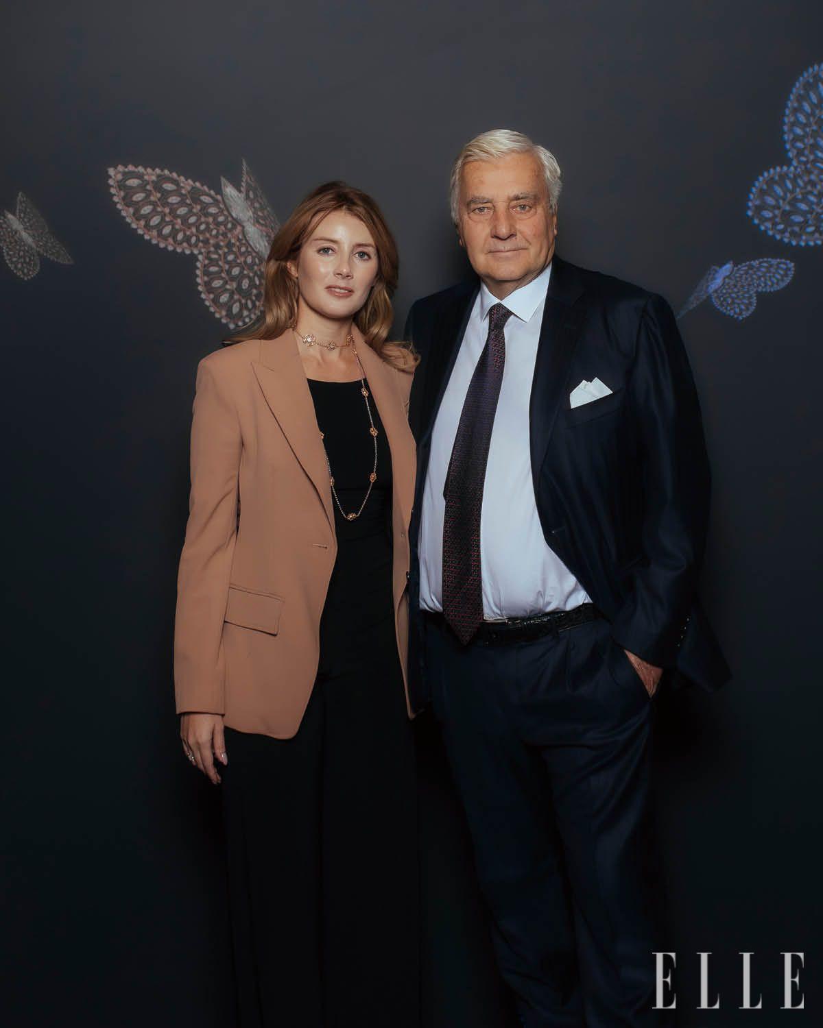 4세대 디자이너 루크레치아 부첼라티와 그룹의 명예회장 안드레아 부첼라티.