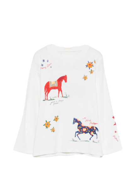 horse print T-shirt