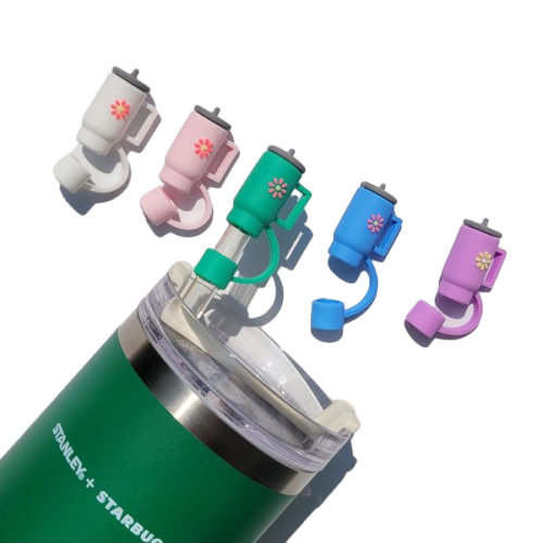 실리콘 텀블러 빨대 마개