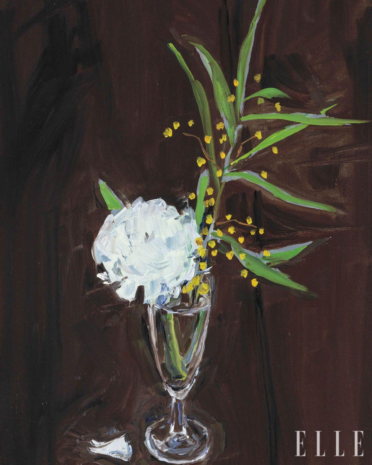 Jean-Philippe Delhomme, ‘Flowers in Champagne glass’(2020). 