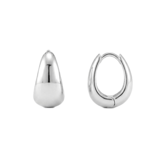 (실버925) 드롭 후프 귀걸이