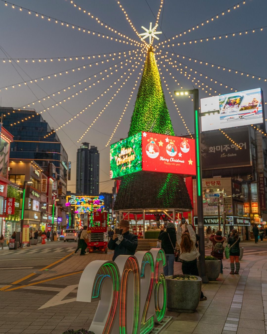 부산 광복로 겨울빛 트리축제 