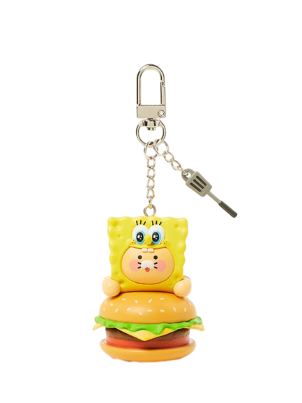 스폰지밥X카카오프렌즈 키캡 피규어 키링