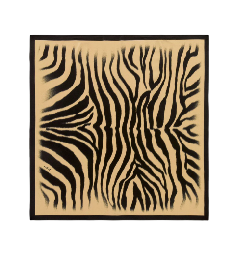 프린티드 실크 스카프