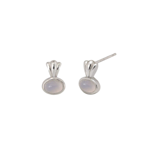 Seashell Chalcedony Earring