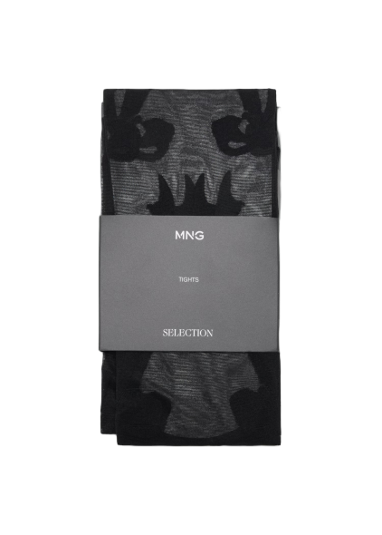 보우가 있는 베일 타이츠