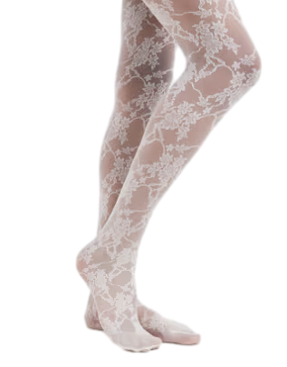 린덱스 30 데니아 올오버 플로럴 레이스 타이츠