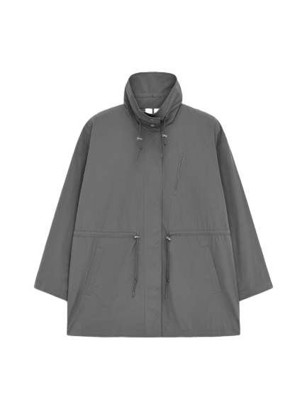 하이 칼라 나일론 재킷