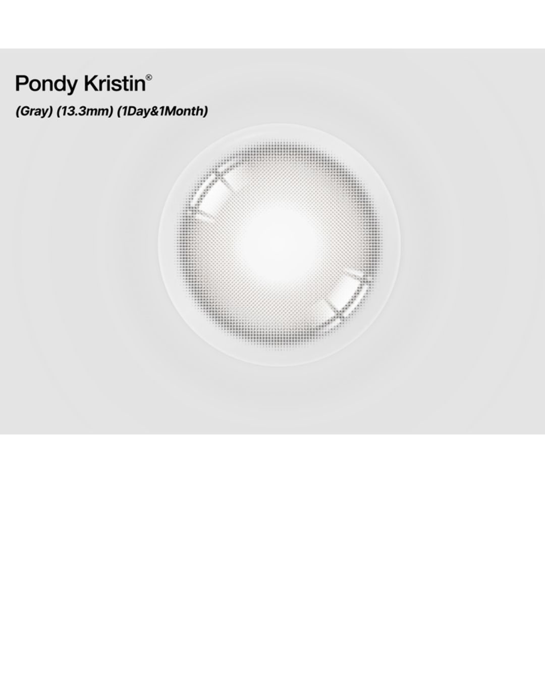 폰디 크리스틴, 그레이, 한 달용 2만5천원, Hapakristin.