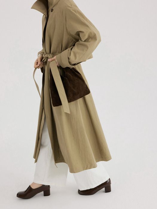 플레어 트렌치코트