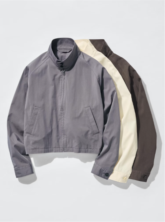 코튼 블렌드 쇼트 블루종