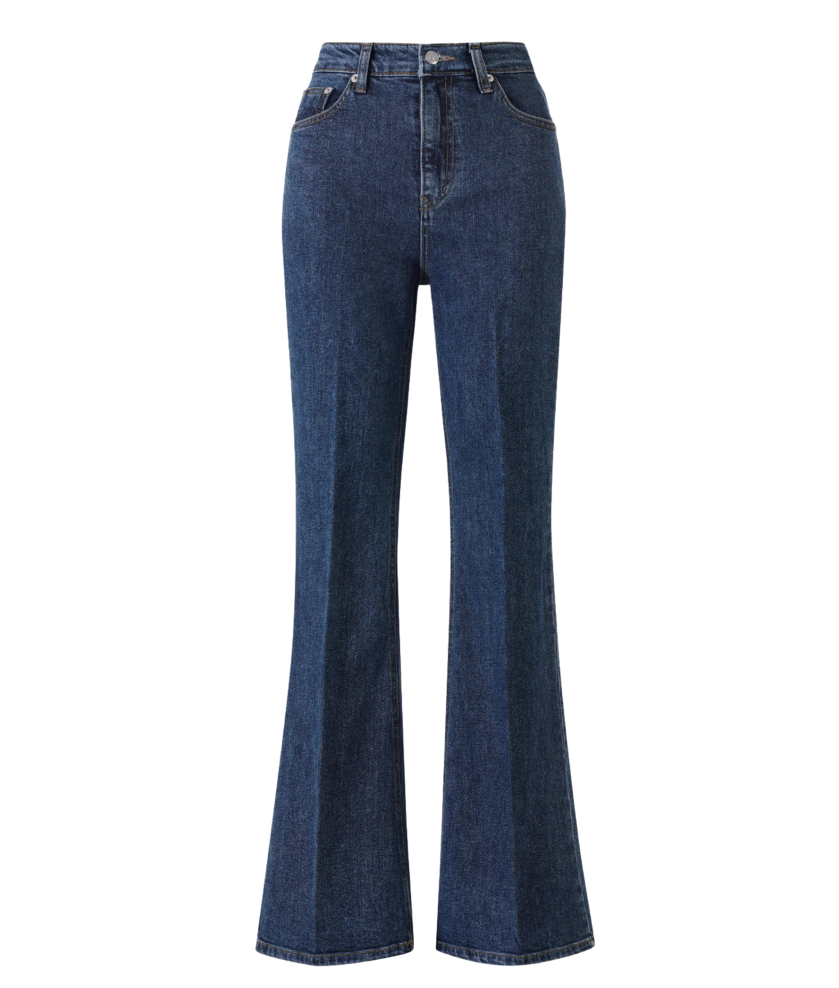 하이웨이스트 부츠컷 데님 팬츠