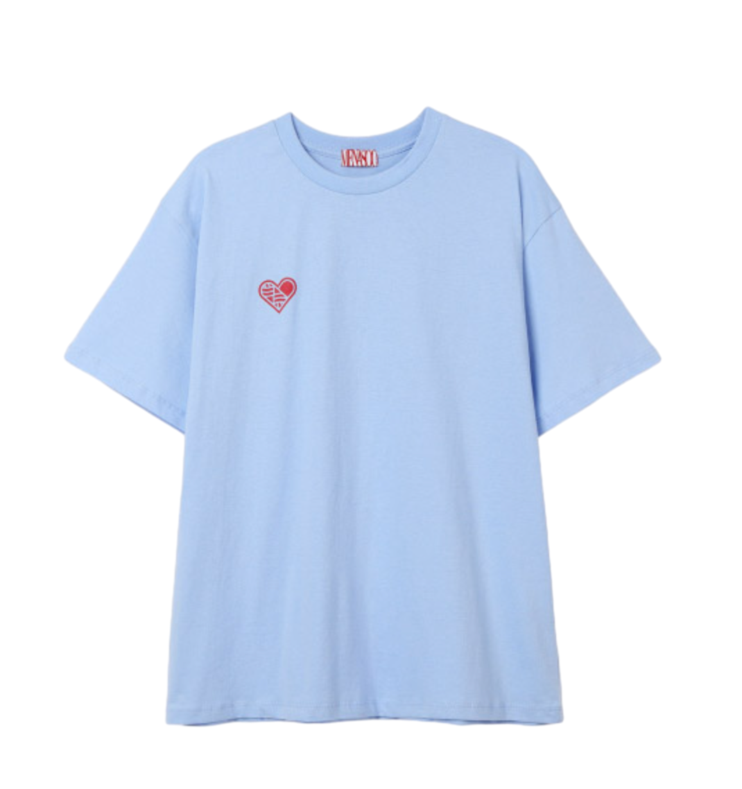SMALL HEARTTRACK OVER FIT TEE