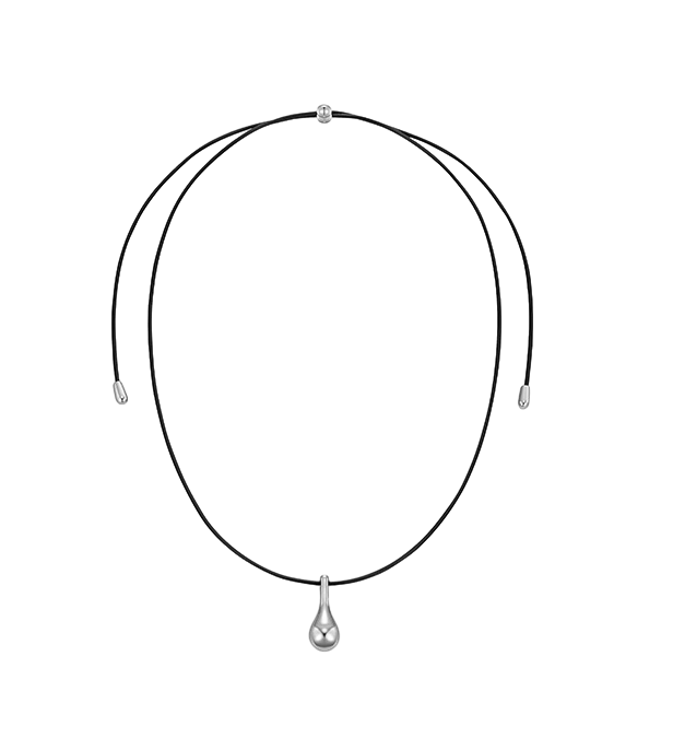 bottle pendant leather necklace