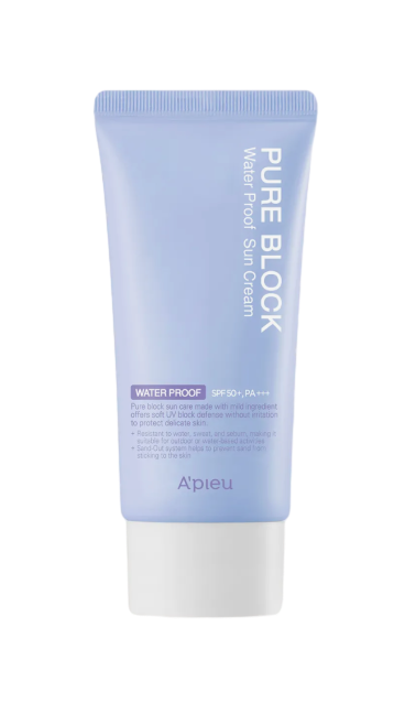 퓨어 블록 내추럴 워터프루프 선크림 [SPF50+, PA+++]