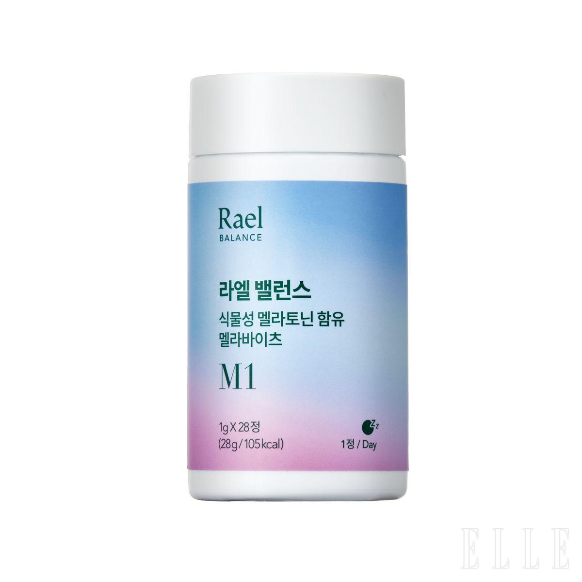 피스타치오에서 추출한 식물성 멜라토닌을 비롯해 마그네슘과 L-테아닌을 배합해 건강한 수면 리듬을 찾아주는 밸런스 식물성 멜라토닌 함유 멜라바이츠, 28ea 2만4천원, Rael. 