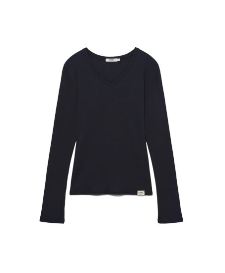 G CLASSIC V-NECK RIB LONG SLEEVE