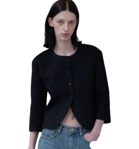 Simply Boucle Jacket_Black
