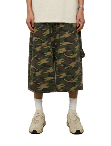 Double Knee Sweat Bermuda Pants