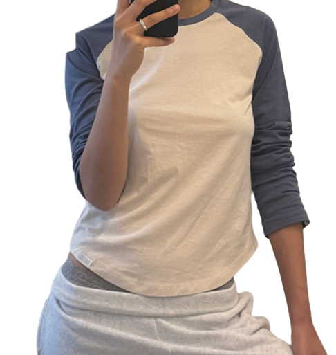 Dusty Raglan Tee_Beige
