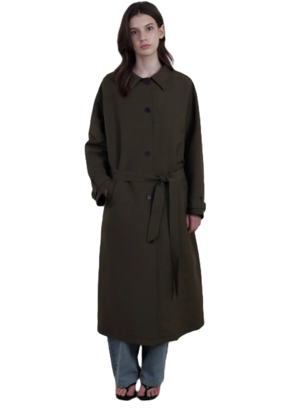 뮤즈 롱 트렌치 코트_KHAKI