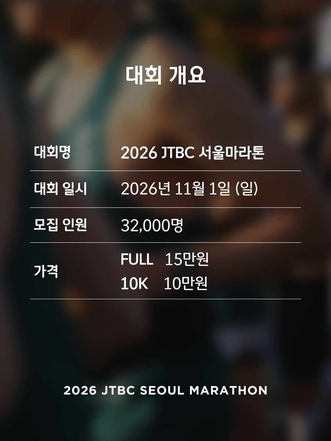 2026 JTBC 서울 마라톤 