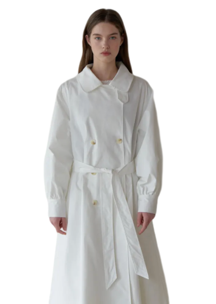 Magnet trench coat (white)