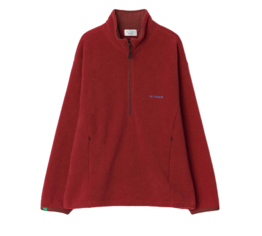 Half-Zip Fleece Pullover_Red