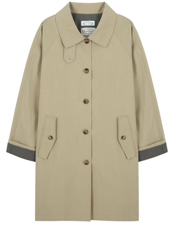 Rollup check half coat