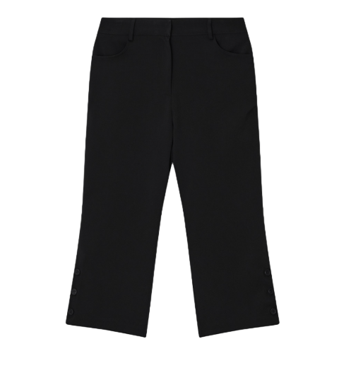 Side Button Capri Pants