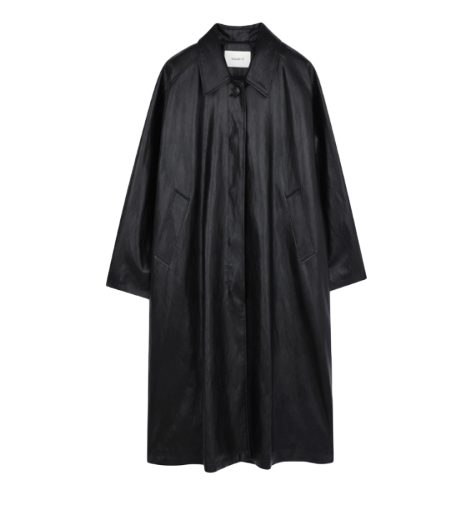 25FN leather trench coat