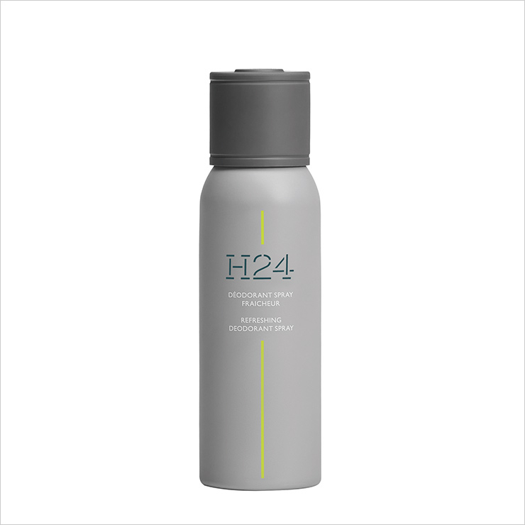 H24 프레쉬 스프레이 데오도란트, 6만6천원, Herm&egrave;s Beauty.