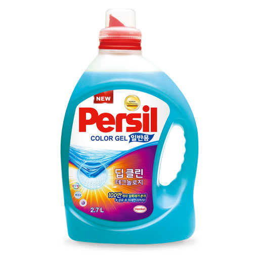 퍼실 딥클린 컬러젤 - 이염 방지제가 들어 짙은 색 옷이나 무늬의 물빠짐을 방지해 주며 각종 효소로 세탁력도 강력하다. 