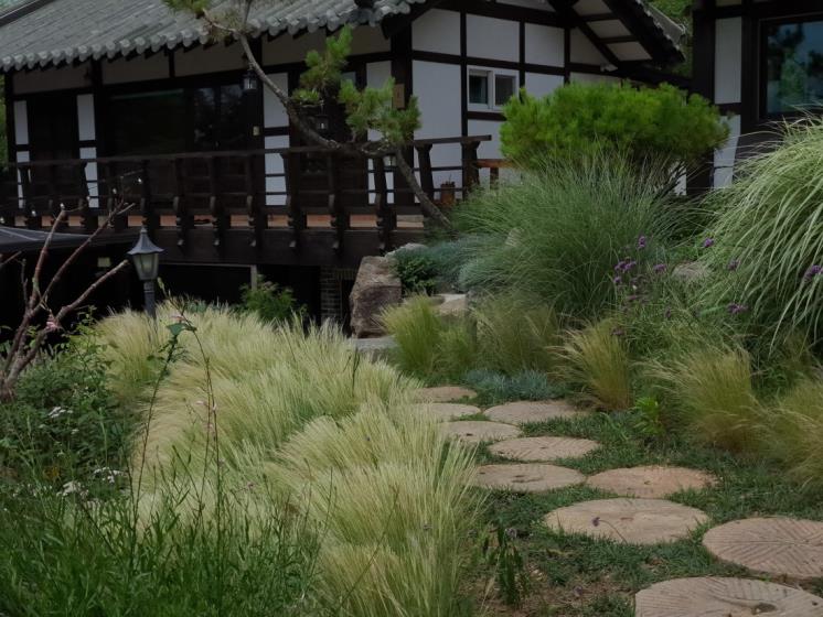 고택 산에는 꽃이 피네