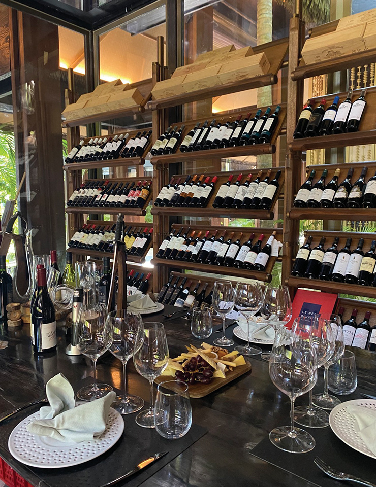 와인 테이스팅 프로그램이 진행되는 조알리의 자랑, 와인 셀러.