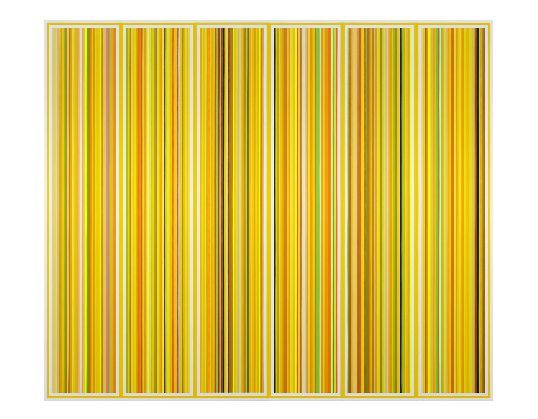 박미나, 2023-노란색-옷장, 2023, 캔버스에아크릴, 257 x 304cm ⓒ 사진 김상태, 에르메스 재단 제공 / ⓒ Photo Sangtae Kim, Fondation d’entreprise Hermes