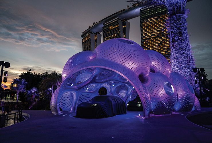 월드 프리미어 행사가 진행된 가든스 바이 더 베이 풍경. 